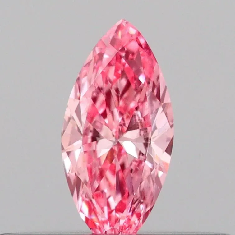 0.12ct Marquise Lab Grown Diamond (Colour Fancy Vivid Pink, Clarity VS1, IGI Certified)