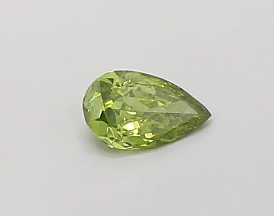 0.18ct Pear Lab Grown Diamond (Colour Fancy Vivid Green, Clarity VS1, IGI Certified)