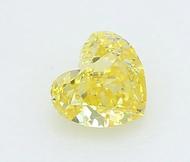 0.20ct Heart Lab Grown Diamond (Colour Fancy Vivid Yellow, Clarity VVS2, IGI Certified)
