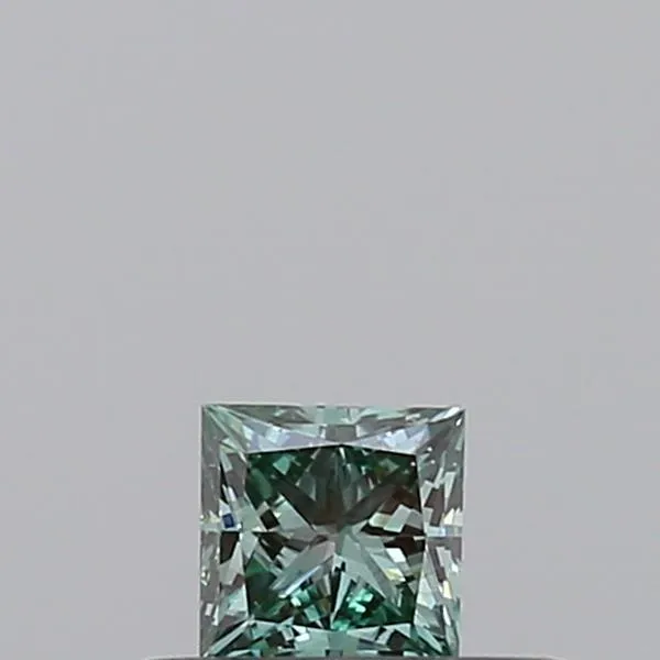 0.21ct Princess Lab Grown Diamond (Colour Fancy Vivid Green, Clarity VVS1, Cut VG, Uncertified)