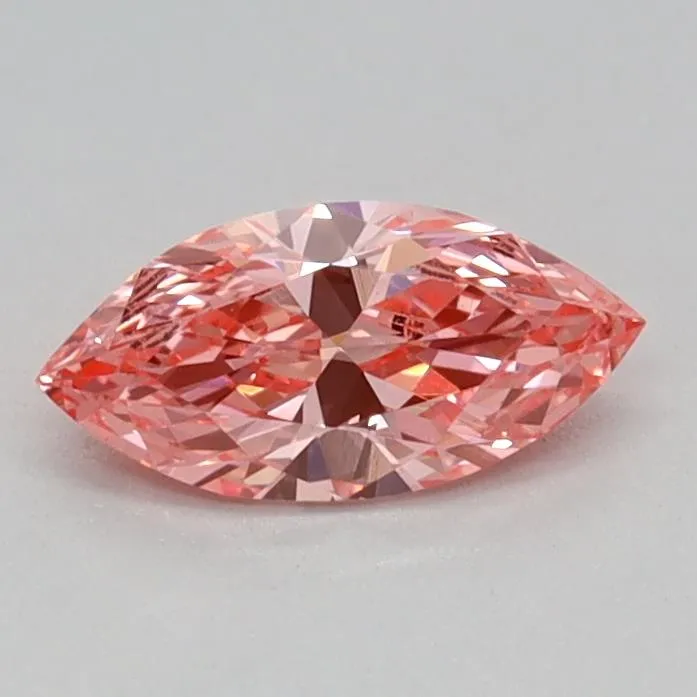0.24ct Marquise Lab Grown Diamond (Colour Fancy Vivid Pink, Clarity VS1, IGI Certified)