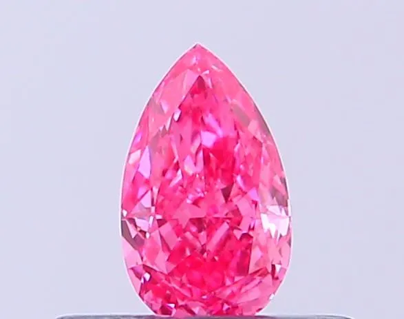0.24ct Pear Lab Grown Diamond (Colour Fancy Vivid Pink, Clarity VVS2, IGI Certified)