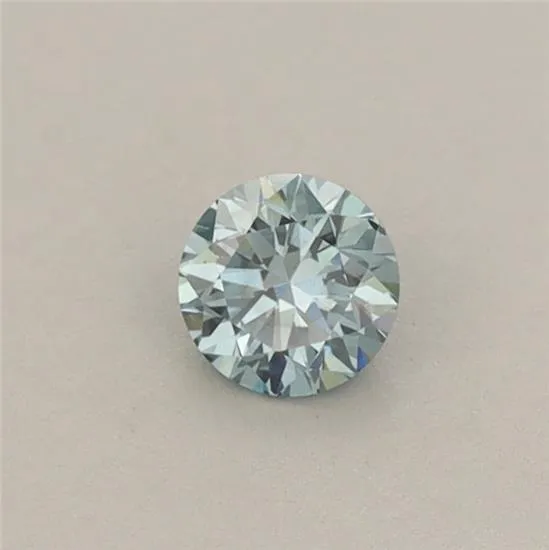 0.24ct Round Lab Grown Diamond (Colour Fancy Vivid Blue, Clarity VS2, Cut EX, IGI Certified)