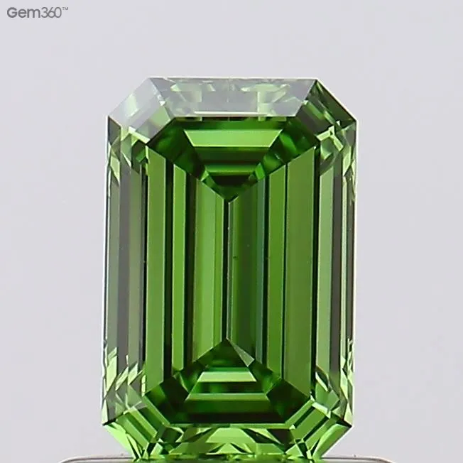 0.25ct Emerald Lab Grown Diamond (Colour Fancy Vivid Green, Clarity VS2, Uncertified)