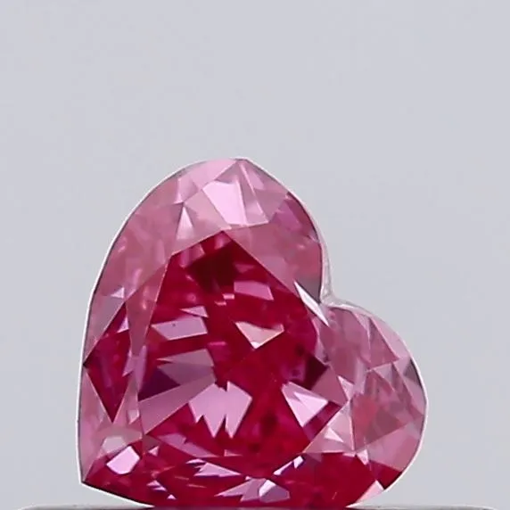 0.29ct Heart Lab Grown Diamond (Colour Fancy Vivid Pink, Clarity VS1, IGI Certified)
