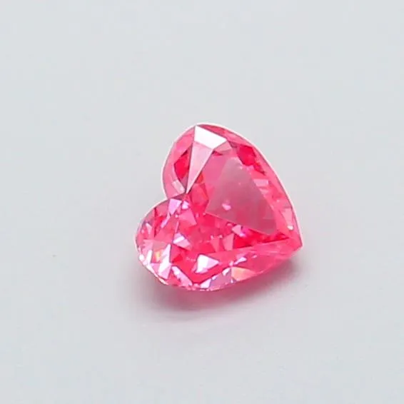 0.29ct Heart Lab Grown Diamond (Colour Fancy Vivid Pink, Clarity VS1, IGI Certified)