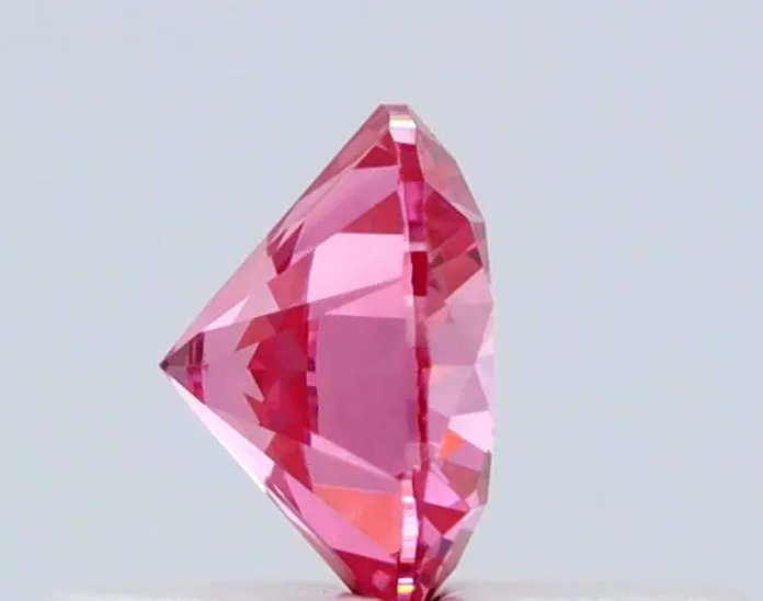 0.30ct Round Natural Diamond (Colour Fancy Vivid Pink, Clarity IF, Cut EX, IGI Certified)