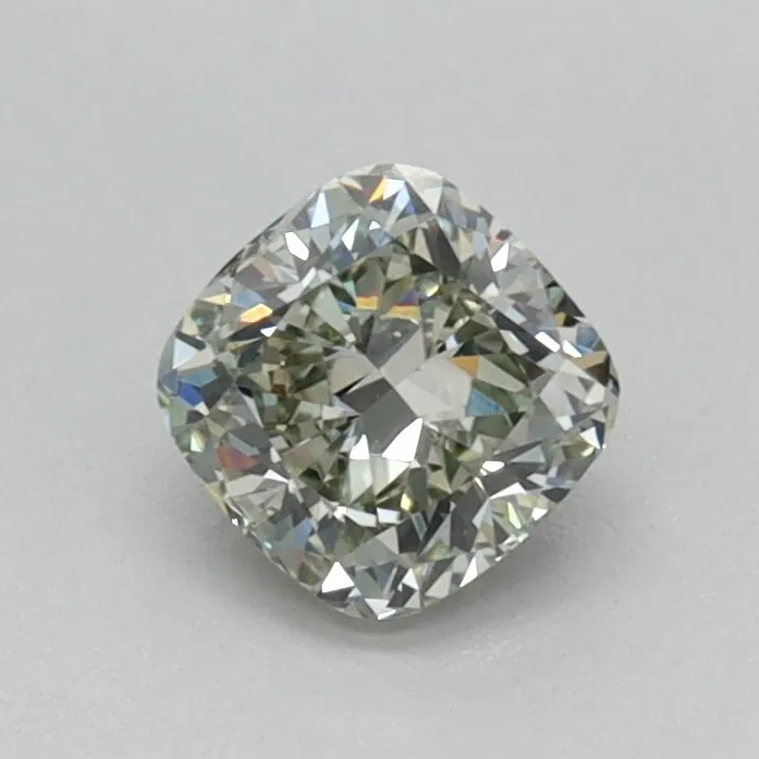 0.47ct Cushion brilliant Lab Grown Diamond (Colour Fancy Green, Clarity VVS2, IGI Certified)