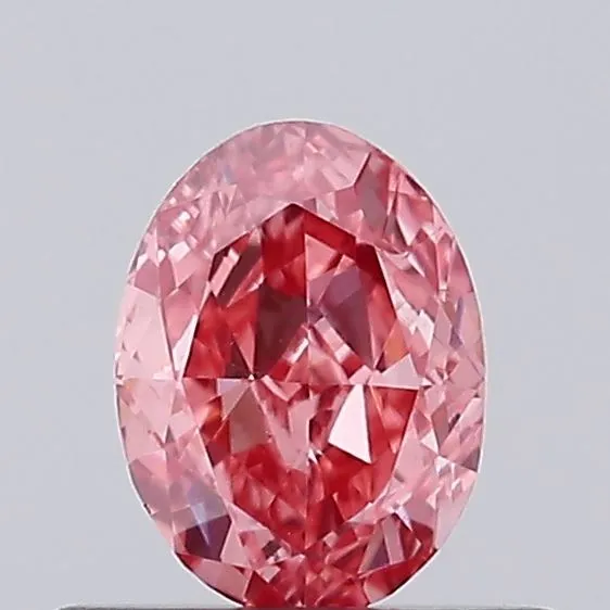 0.47ct Oval Lab Grown Diamond (Colour Fancy Vivid Pink, Clarity VS1, IGI Certified)