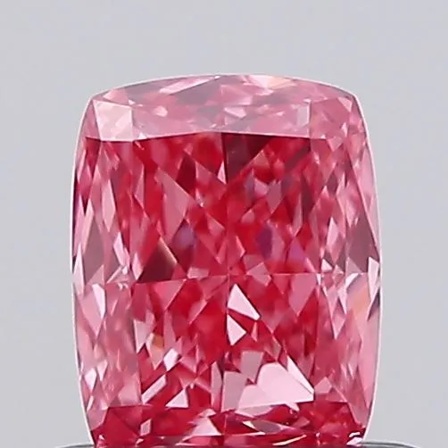 0.49ct Cushion modified Lab Grown Diamond (Colour Fancy Vivid Pink, Clarity VVS2, IGI Certified)