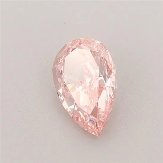 0.52ct Pear Lab Grown Diamond (Colour Fancy Vivid Pink, Clarity VS1, IGI Certified)