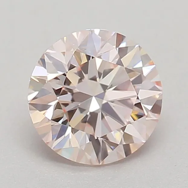 0.52ct Round Lab Grown Diamond (Colour Fancy Pink, Clarity VVS1, Cut ID, IGI Certified)