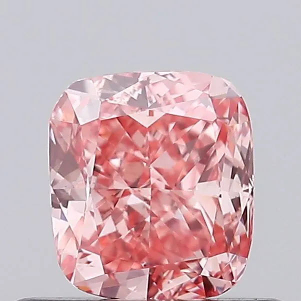 0.55ct Cushion modified Lab Grown Diamond (Colour Fancy Vivid Pink, Clarity VS1, IGI Certified)