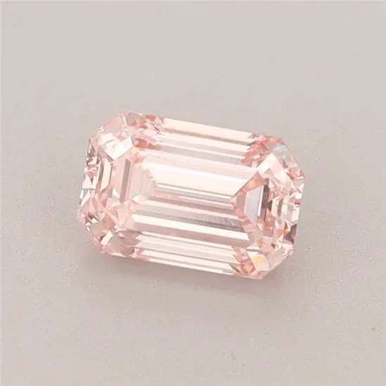 0.63ct Emerald Lab Grown Diamond (Colour Fancy Intense Pink, Clarity VS2, IGI Certified)