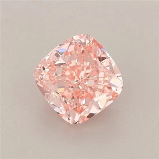 0.67ct Cushion brilliant Lab Grown Diamond (Colour Fancy Intense Pink, Clarity VVS2, IGI Certified)