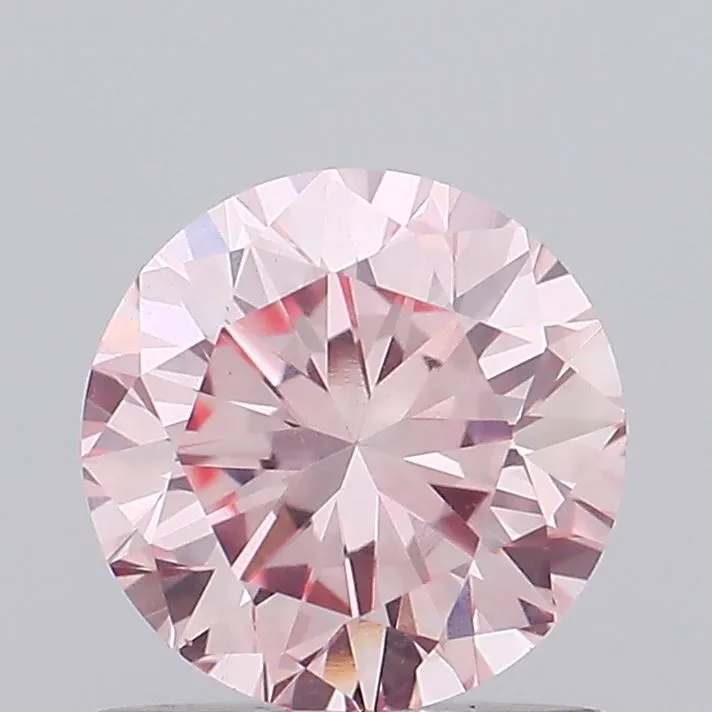 0.70ct Round Lab Grown Diamond (Colour Fancy Vivid Pink, Clarity VS1, Cut VG, IGI Certified)