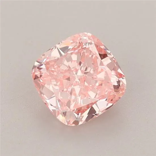 0.74ct Cushion brilliant Lab Grown Diamond (Colour Fancy Vivid Pink, Clarity VVS2, IGI Certified)