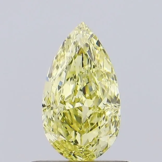 0.75ct Pear Lab Grown Diamond (Colour Fancy Intense Yellow, Clarity VVS1, Cut GD, IGI Certified)