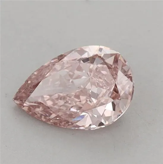 0.76ct Pear Lab Grown Diamond (Colour Fancy Intense Brownish Pink, Clarity VVS2, IGI Certified)