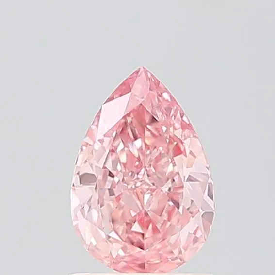 0.78ct Pear Lab Grown Diamond (Colour Fancy Vivid Pink, Clarity VS1, IGI Certified)