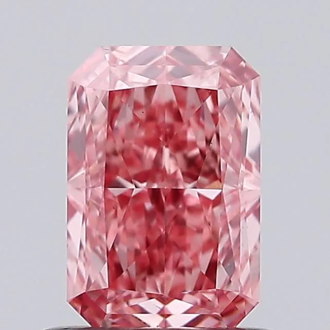 0.90ct Radiant Lab Grown Diamond (Colour Fancy Vivid Pink, Clarity VS1, IGI Certified)