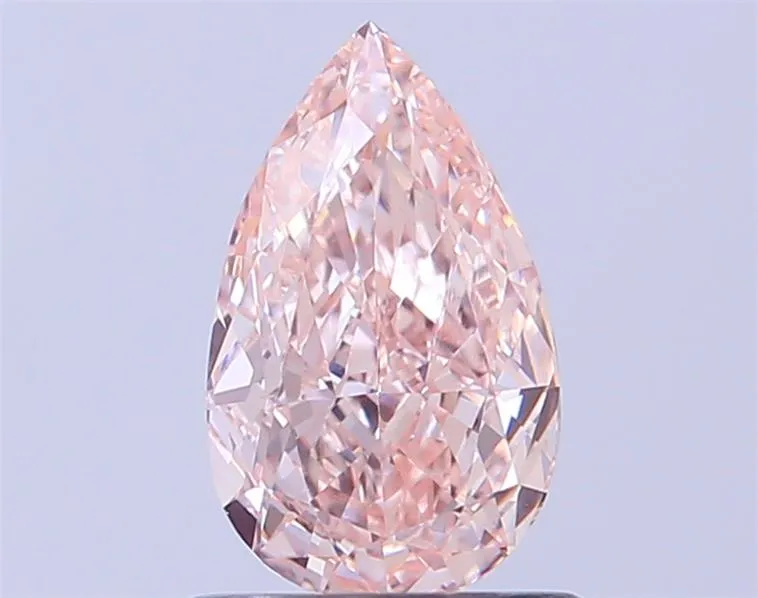 0.91ct Pear Lab Grown Diamond (Colour Fancy Pink, Clarity VVS2, IGI Certified)