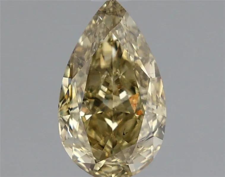 0.92ct Pear Lab Grown Diamond (Colour Fancy Intense Gray Yellow, Clarity SI1, IGI Certified)