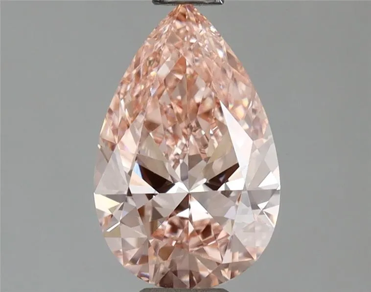 0.99ct Pear Lab Grown Diamond (Colour Fancy Vivid Pink, Clarity VS1, IGI Certified)