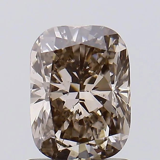 1.00ct Cushion brilliant Lab Grown Diamond (Colour Fancy Brown, Clarity VS2, IGI Certified)