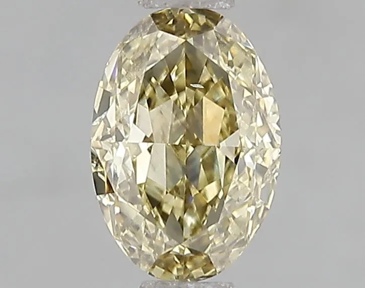 1.00ct Oval Lab Grown Diamond (Colour Fancy Gray Yellow, Clarity VS2, IGI Certified)