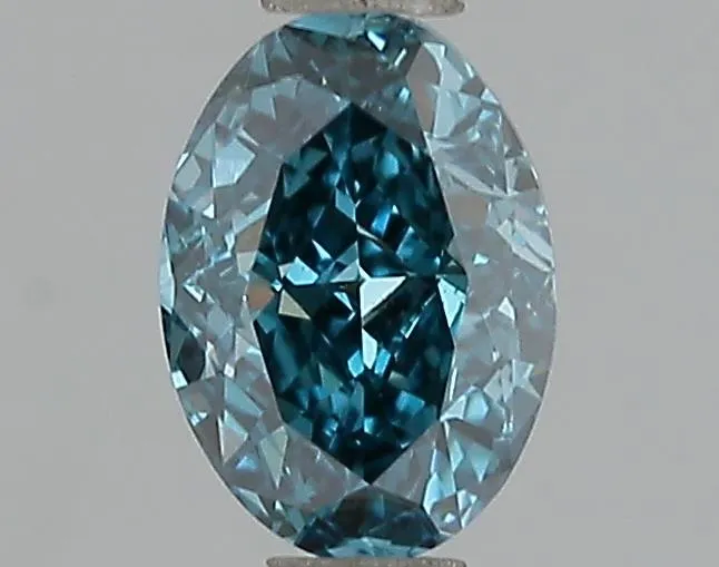 1.00ct Oval Lab Grown Diamond (Colour Fancy Vivid Blue, Clarity VS2, IGI Certified)