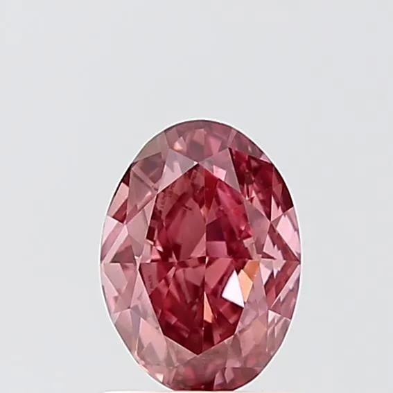 1.00ct Oval Lab Grown Diamond (Colour Fancy Vivid Pink, Clarity VS2, IGI Certified)