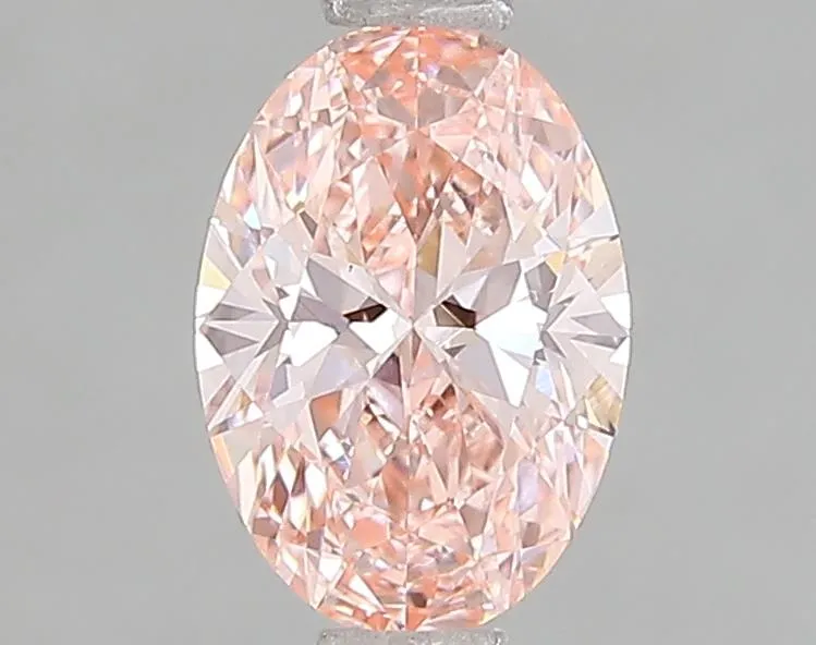 1.00ct Oval Lab Grown Diamond (Colour Fancy Vivid Pink, Clarity VVS2, IGI Certified)