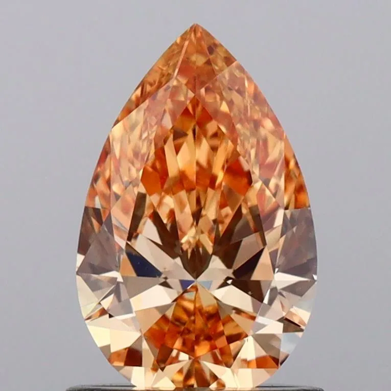 1.01ct Pear Lab Grown Diamond (Colour Fancy Vivid Yellow, Clarity VS1, Uncertified)