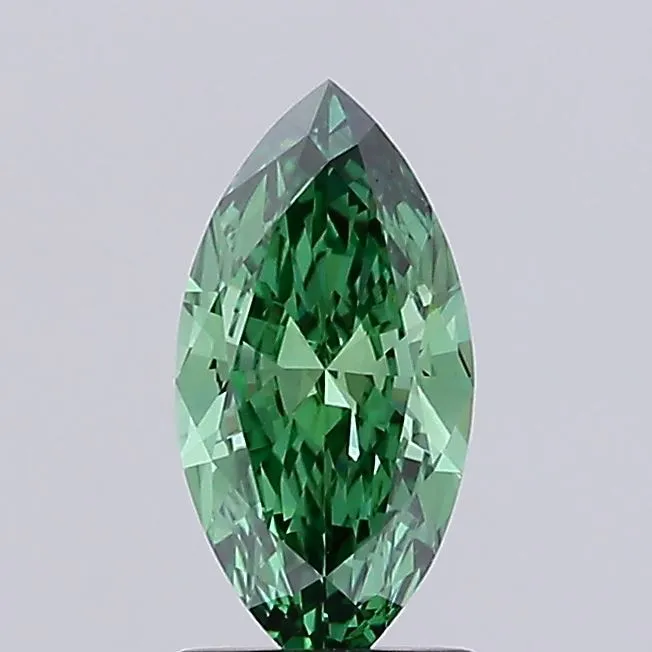 1.02ct Marquise Lab Grown Diamond (Colour Fancy Vivid Green, Clarity VVS2, IGI Certified)