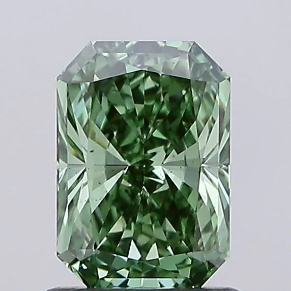 1.02ct Radiant Lab Grown Diamond (Colour Fancy Vivid Green, Clarity VS2, IGI Certified)