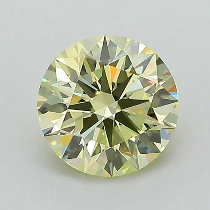 1.02ct Round Lab Grown Diamond (Colour Fancy Yellow, Clarity IF, Cut ID, IGI Certified)