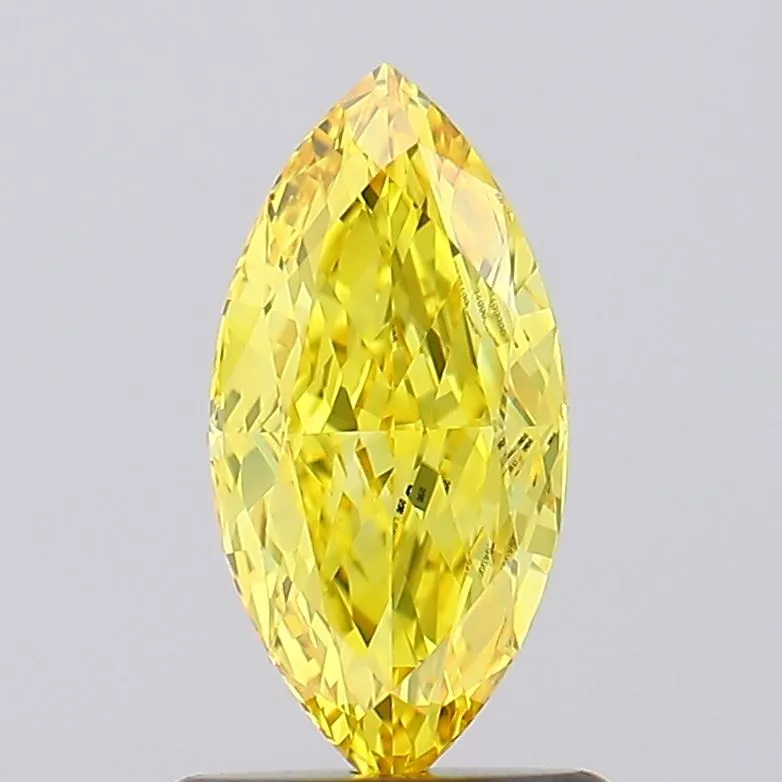 1.03ct Marquise Lab Grown Diamond (Colour Fancy Vivid Yellow, Clarity VVS2, IGI Certified)