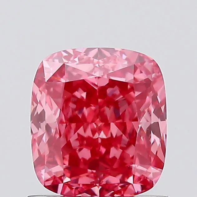 1.04ct Cushion modified Lab Grown Diamond (Colour Fancy Vivid Pink, Clarity VS1, IGI Certified)