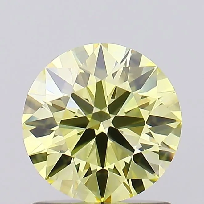 1.04ct Round Lab Grown Diamond (Colour Fancy Yellow, Clarity VVS1, Cut ID, IGI Certified)