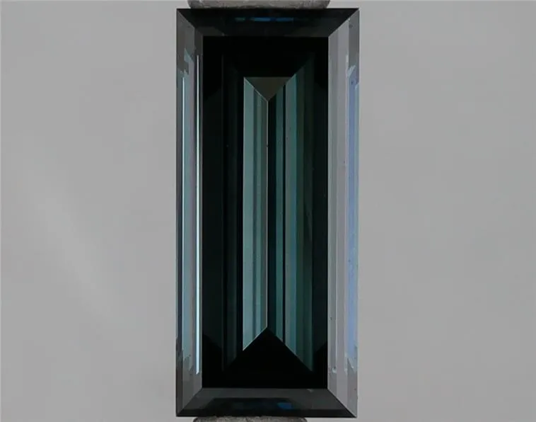 1.07ct Baguette Lab Grown Diamond (Colour Fancy Deep Green Blue, Clarity VVS1, IGI Certified)