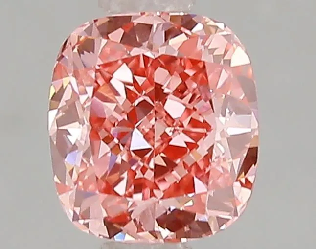 1.10ct Cushion brilliant Lab Grown Diamond (Colour Fancy Vivid Pink, Clarity VVS2, IGI Certified)