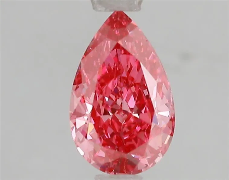 1.10ct Pear Lab Grown Diamond (Colour Fancy Vivid Pink, Clarity VS2, IGI Certified)