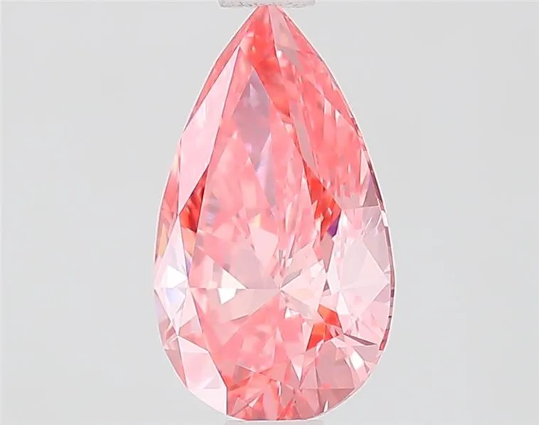 1.10ct Pear Lab Grown Diamond (Colour Fancy Vivid Pink, Clarity VVS2, IGI Certified)