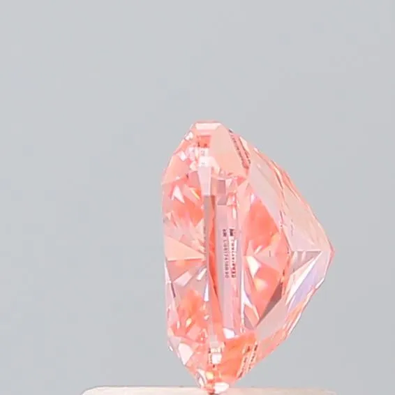 1.11ct Cushion brilliant Lab Grown Diamond (Colour Fancy Vivid Pink, Clarity VS1, IGI Certified)