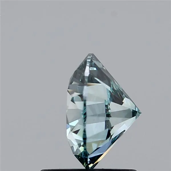 1.13ct Round Lab Grown Diamond (Colour Fancy Intense Greenish Blue, Clarity VS1, Cut GD, IGI Certified)