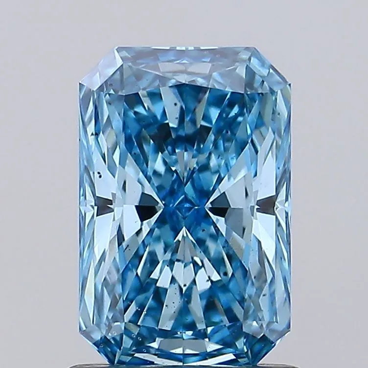1.18ct Radiant Lab Grown Diamond (Colour Fancy Vivid Blue, Clarity VS2, IGI Certified)