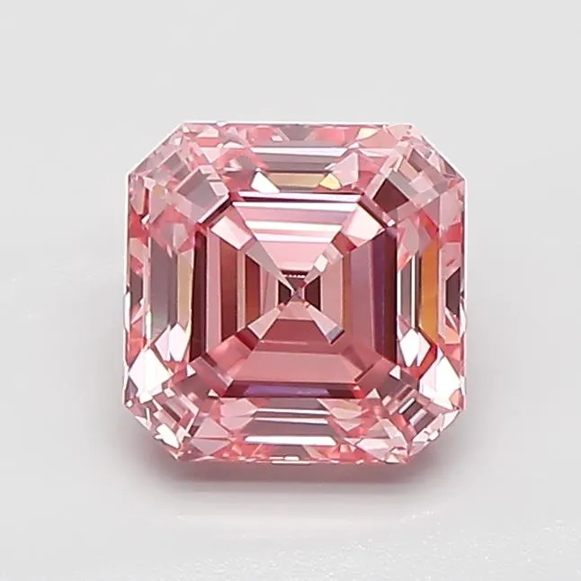 1.19ct Asscher Lab Grown Diamond (Colour Fancy Vivid Pink, Clarity VS1, IGI Certified)