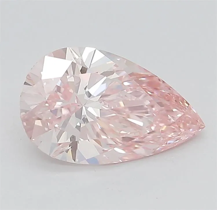 1.19ct Pear Lab Grown Diamond (Colour Fancy Vivid Pink, Clarity IF, Cut EX, IGI Certified)