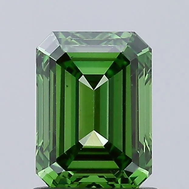 1.27ct Emerald Lab Grown Diamond (Colour Fancy Vivid Green, Clarity VS2, IGI Certified)